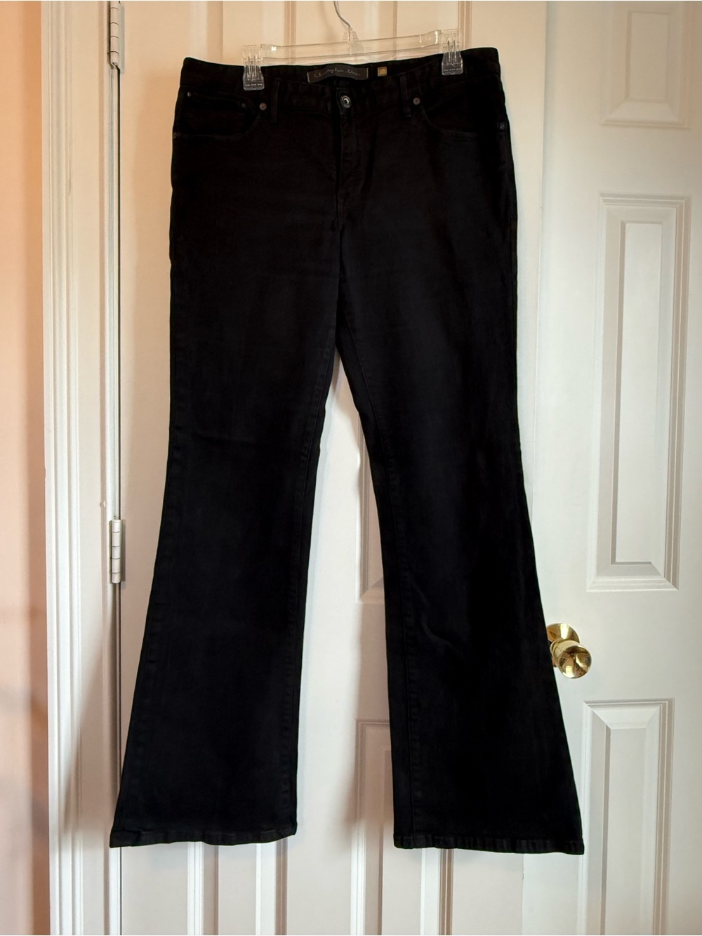 Christopher Blue Black High-Rise Flared Jeans Size 14 Great condition